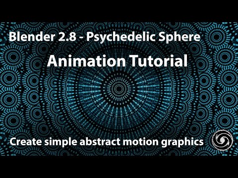 Blender 2.8 - Insane Trippy Psychedelic VJ Loop - Easy Motion Graphic Animation Tutorial