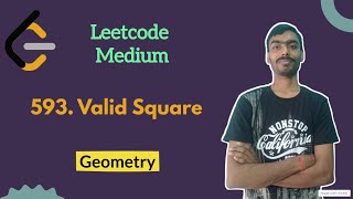 Valid Square | Leetcode Medium | Math | Geometry