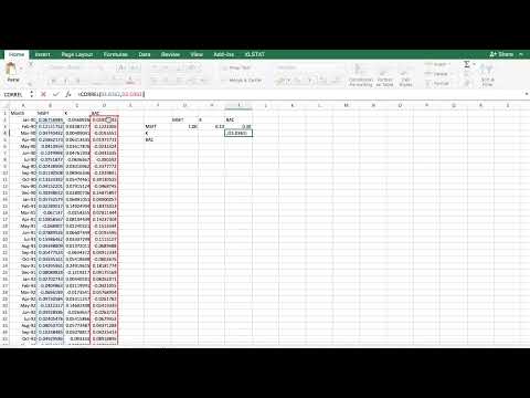 Calculating the correlation between two stocks / Analyzing stock returns / Episode 5