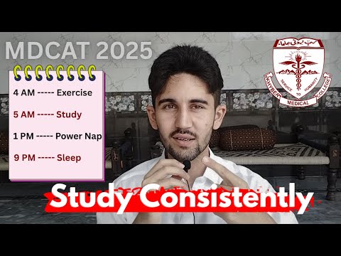 The Daily Routine that helped me Stay Consistent and Score 188 In the MDCAT
