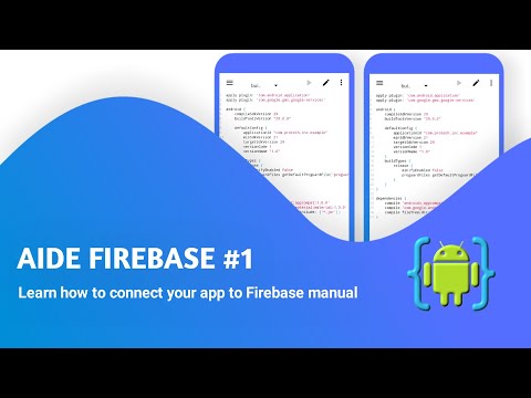 Firebase tutorial connect your app to Firebase in AIDE