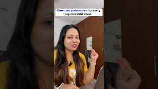 5 Frontend performance tips every beginner should know!! #websiteoptimization #webdevtips #ytshorts