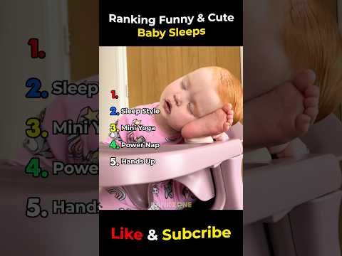 😴 Ranking the Cutest Baby Sleep Moments! #babyshorts #baby