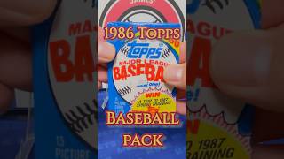 1986 Topps Baseball Pack #toppsbaseballcards #baseballcards #mlb #hobby #collector