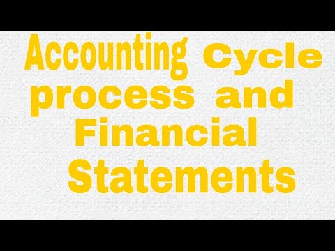 Accounting cycle/process and financial statement #css