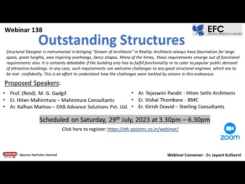 Epicons Webinar 138 -  Outstanding Structures