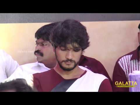 Gautham Karthik at Nadigar Sangam Protest for Cauvery Mangement Board & Ban Sterilte