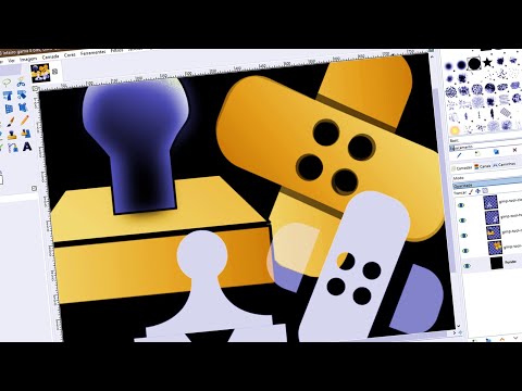GIMP 2.10.x - Ferramentas de pintura - Clonar e Curar ()