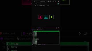 ✨Neon Glow Icons 🔥 | CSS Animation Magic! 💖 | HTML | CSS | @Coding__Track