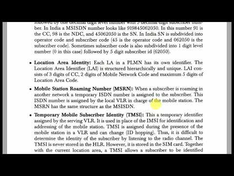 GSM addresses and identifiers