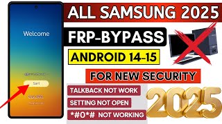 🔥How To Bypass FRP Lock On Samsung Android 14/15 | NO PC | 2025 New Method | 101% Working✅