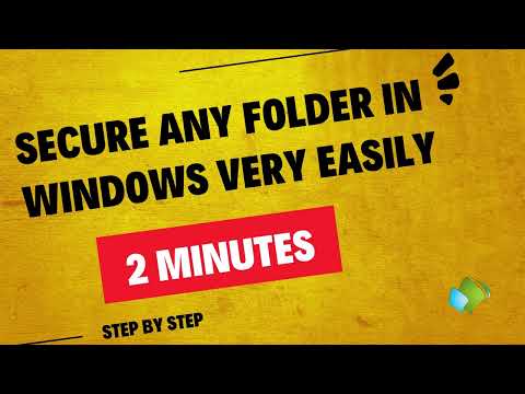 How to secure any folder in windows