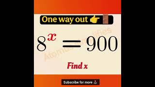 Tricky exponential equation💥#viralmath #algebra #exponentialequations  #maths #mathschallenge