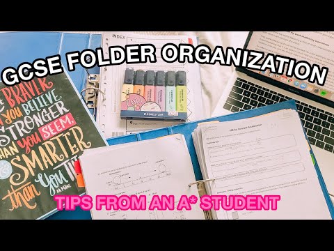 GCSE Folder Organisation Year 10 + Year 11 ||  9/A* Tips, Back to School 2021
