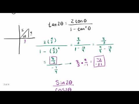 How to use the Double Angle Identities: Tangent