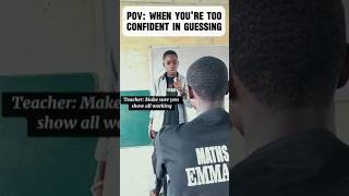 When you're too Confident in Guessing 😂😂. #shorts #maths #funnymath