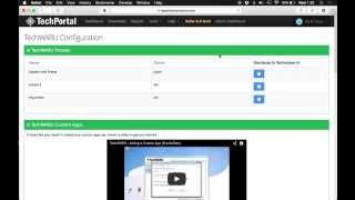 Setting TechWARU Configuration on TechPortal