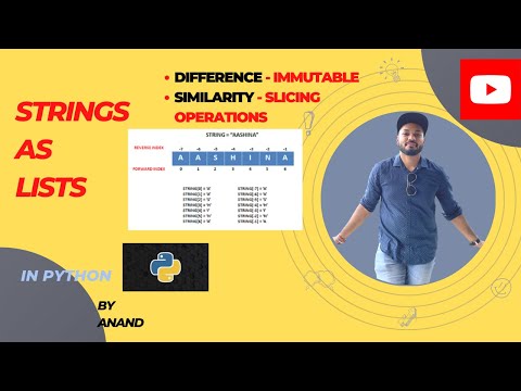 Strings as lists in python