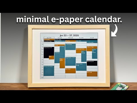 I built an E-Ink Calendar with a Raspberry Pi
