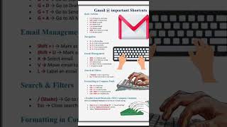 Gmail short cut 😎You can become pro 💥 #gmail #shortcut #mail #googlekeep #gmailhacks