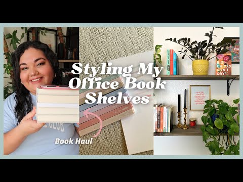 Online Book Shopping & Haul + Styling My Therapy Office Book Shelves