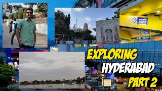 Exploring Hyderabad Vlog Part 2 | After Birla Mandir Visit, Exploring Hussain Sagar Lake & Places