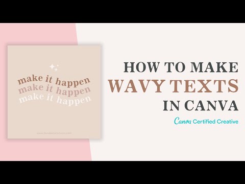How to make wavy texts in Canva