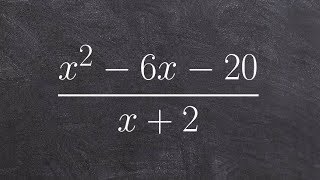 Learn how to divide polynomials using long division