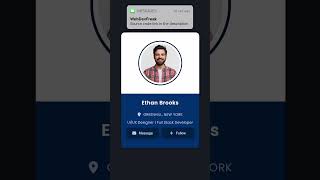 Create a Stunning Profile Card Using Only HTML & CSS! 💻✨ #shorts #profile  #cssanimation #design
