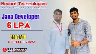 Java Developer Placed at 6 LPA | Besant Technologies Velachery | Fresher Success Story