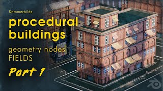 Blender: procedural buildings with geometry nodes fields | pt. 1