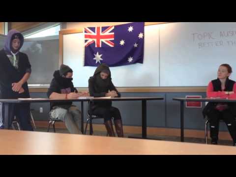 Aussie Debate Sample Video for BCS Invitational Tournament 2013