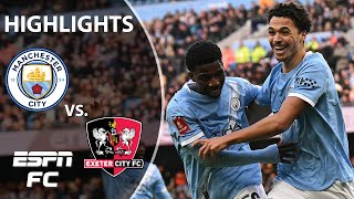 COMPLETE DOMINATION ⚔️ Manchester City vs. Exeter City | FA Cup Highlights | ESPN FC