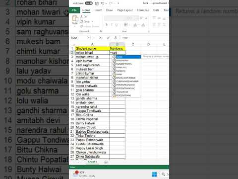 How to Use RANDBETWEEN in Excel | Generate Random Numbers Easily | subscribe for more