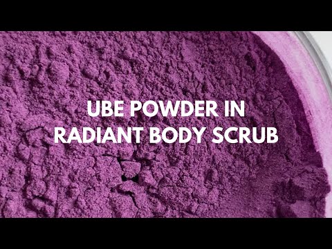 Ube Powder in Radiant Body Scrub Formulation