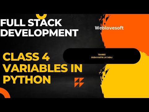 Class 4 Variables in Python