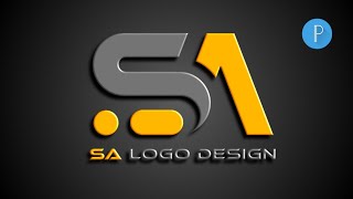 How to make SA logo design in pixellab | professional logo design pixellab | pixellab logo design