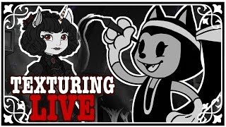 Texturing a Cute Gothic Outfit in Blender! #3 (Game Dev LIVE)