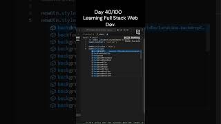 Day 40/100 Days Coding Challenge #100daysofcoding #javascript #codingdays #100secondsofcode #vscode