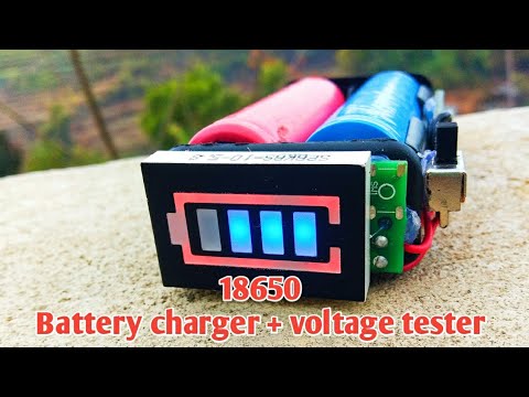 Making a 18650 battery charger + battery level tester