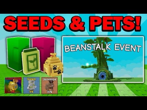 New seed, New pet and there works in beanstalk update 