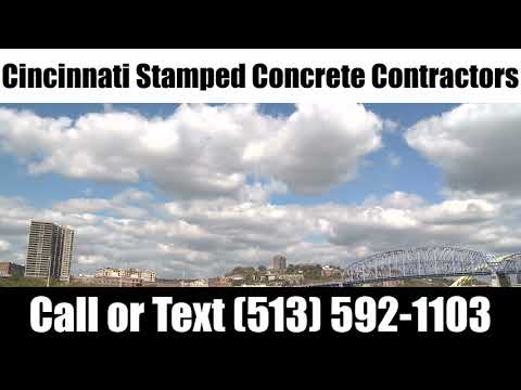 Cincinnati Stamped Concrete Contractors | Call (513) 592-1103