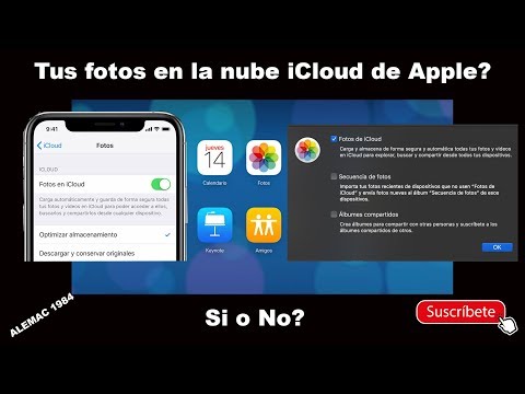 Como configurar fotos en iCloud, la nube de Apple.