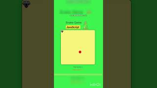 Snake Game using HTML CSS JavaScript #javascript #coding #codewithyash