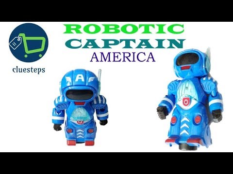 Battery Operated Robotic Captain America Musical toy For Kids