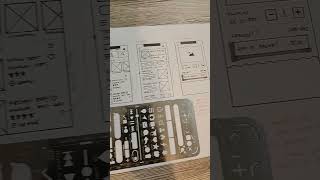🍽️Creating a paper wireframe for a mouthwatering food app UI design. #PaperPrototyping
