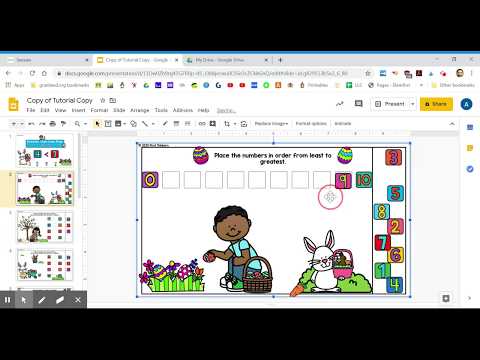 Easter Phonics and Math assigned through Seesaw Tutorial