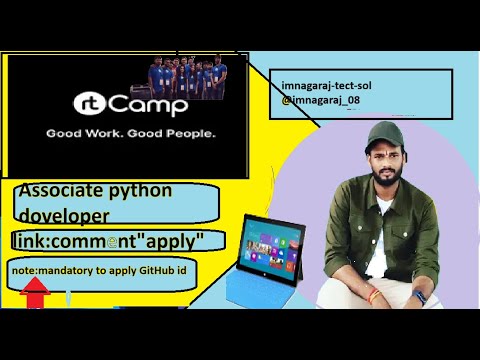 rt cams hiring for python devloper