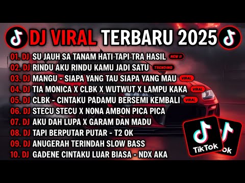DJ TIKTOK TERBARU 2025 - DJ SU JAUH SA TANAM HATI TAPI TRA HASIL🎵DJ RINDU AKU RINDU KAMU JADI SATU