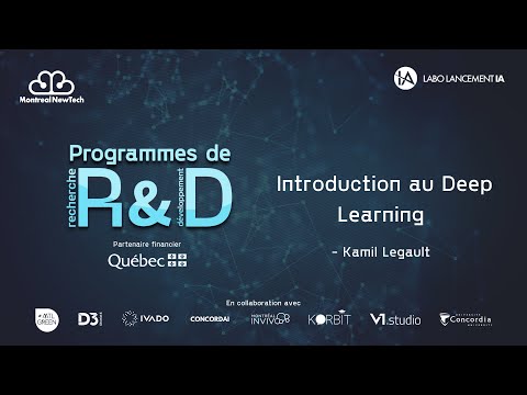 Programmes de R&D - Ateliers d'IA: Introduction au Deep Learning